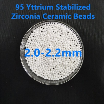 95 κεραμικά αλέθοντας μέσα 2.2mm Yttria σταθεροποιημένο Zirconia για το χρώμα