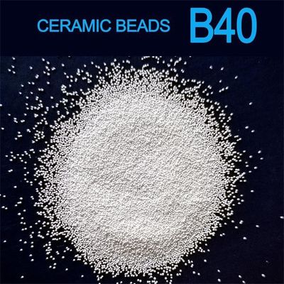 B40 0.425mm κεραμικά μέσα ανατίναξης χαντρών λειαντικά για το πιάτο ανοξείδωτου