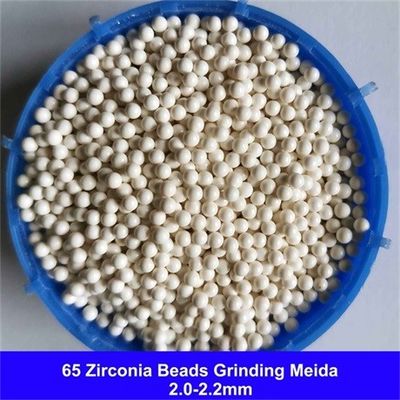 65 αλέθοντας χάντρες πυριτικών αλάτων ζιρκονίου μέσων Zirconia 1.82.0mm 2.02.2mm για το επίστρωμα &amp; το χρώμα