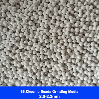 65 αλέθοντας χάντρες πυριτικών αλάτων ζιρκονίου μέσων Zirconia 1.82.0mm 2.02.2mm για το χρώμα