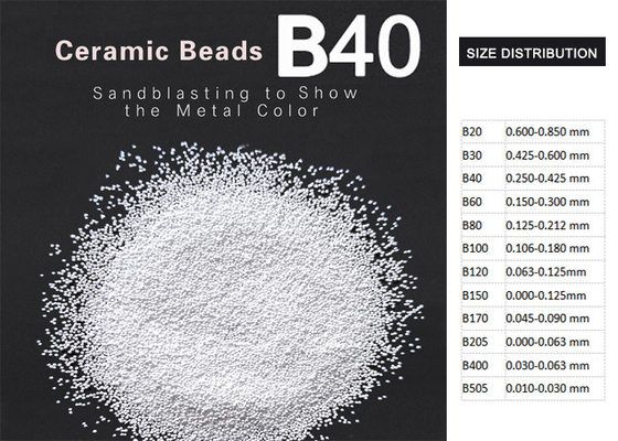 B40, η κεραμική ανατίναξη χαντρών B60 ZrO2 62% φορμάρει τη σκληρότητα καθαρισμού 700HV