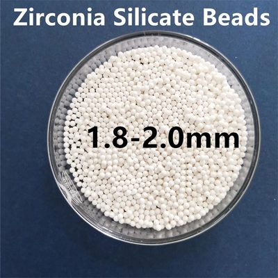 το πυριτικό άλας 2.0mm Zirconia διακοσμεί το αλέθοντας οξείδιο ζιρκονίου μέσων με χάντρες κεραμικό για Despersing