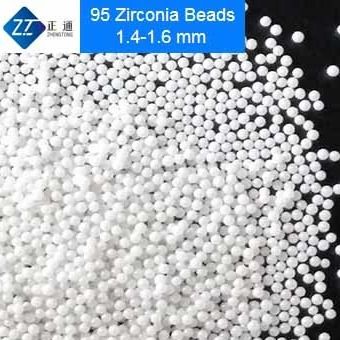 95 Σταθεροποιημένα με ιττρώο σφαιρίδια ζιρκόνιας 1,6-1,8 mm Μέσα άλεσης για γυαλισμό ή διακόσμηση κοσμημάτων