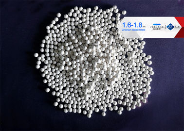 υψηλή αποδοτικότητα λείανσης χαντρών ZrO2 65% πυριτικών αλάτων ζιρκονίου 1.61.8mm