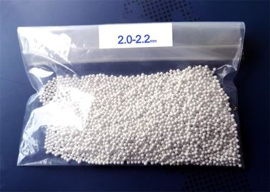Μέγεθος 2.02.2mm αλέθοντας μέσα πυριτικών αλάτων ζιρκονίου ZrO2 65% για τη λείανση επιστρώματος χρωμάτων