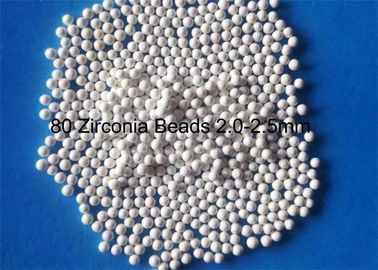 80 αλέθοντας μέσα Zirconia χαντρών Zirconia 2,0 - 2,5 χιλ. για τη λείανση των αρίστης ποιότητας χρωμάτων και των μελανιών