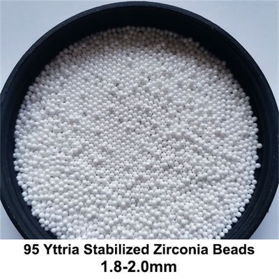 95 σταθεροποιημένο Yttrium Zirconia διακοσμούν τα αλέθοντας μέσα με χάντρες 1.82.0mm 2.02.2mm υψηλός πηλός ιξώδους