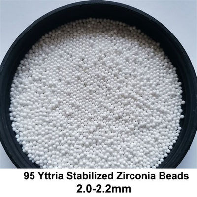 αλέθοντας μέσα 2mm Zirconia 95 κεραμικά αλέθοντας μέσα για το υλικό μπαταριών λίθιου
