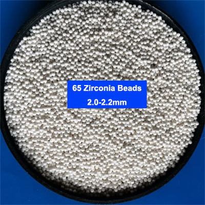 65 αλέθοντας χάντρες πυριτικών αλάτων ζιρκονίου μέσων Zirconia 1.82.0mm 2.02.2mm για το χρώμα