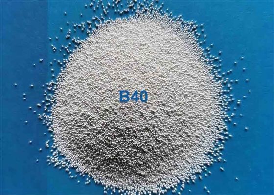 60-66% ZrO2 Zirconia Beads Abrasive Blasting Media B20 B40 B60 B120 B205 B400 For Metallic Parts