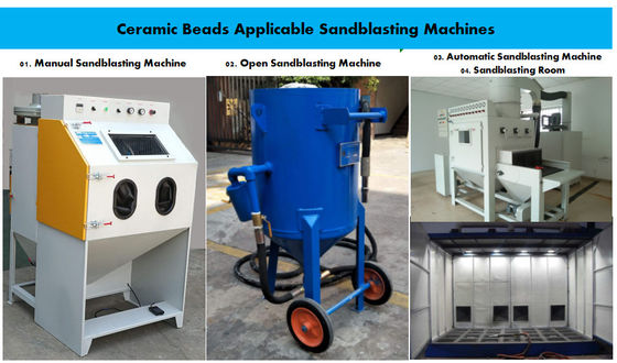 Blasting media Difference of Glass beads, Ceramic beads and steel shot in sandblasting