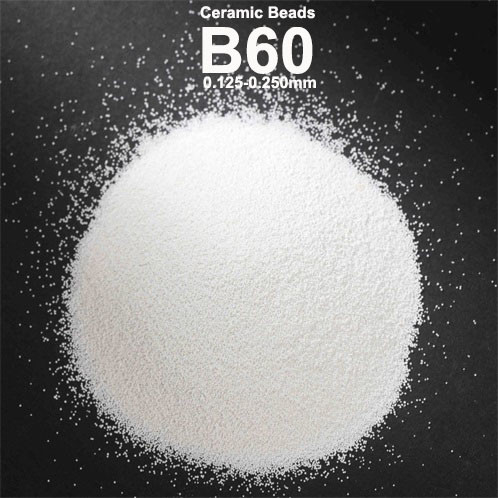 700HV κεραμικές χάντρες B20 B40 B60 Zirconia μέσων ανατίναξης για τον καθαρισμό επιφάνειας σωλήνων χάλυβα