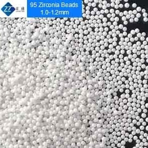 95 μέσα άλεσης Zirconia, σταθεροποιημένα Yttrium αλέθοντας μέσα Zirconia μέγεθος 1,0 - 1.2mm